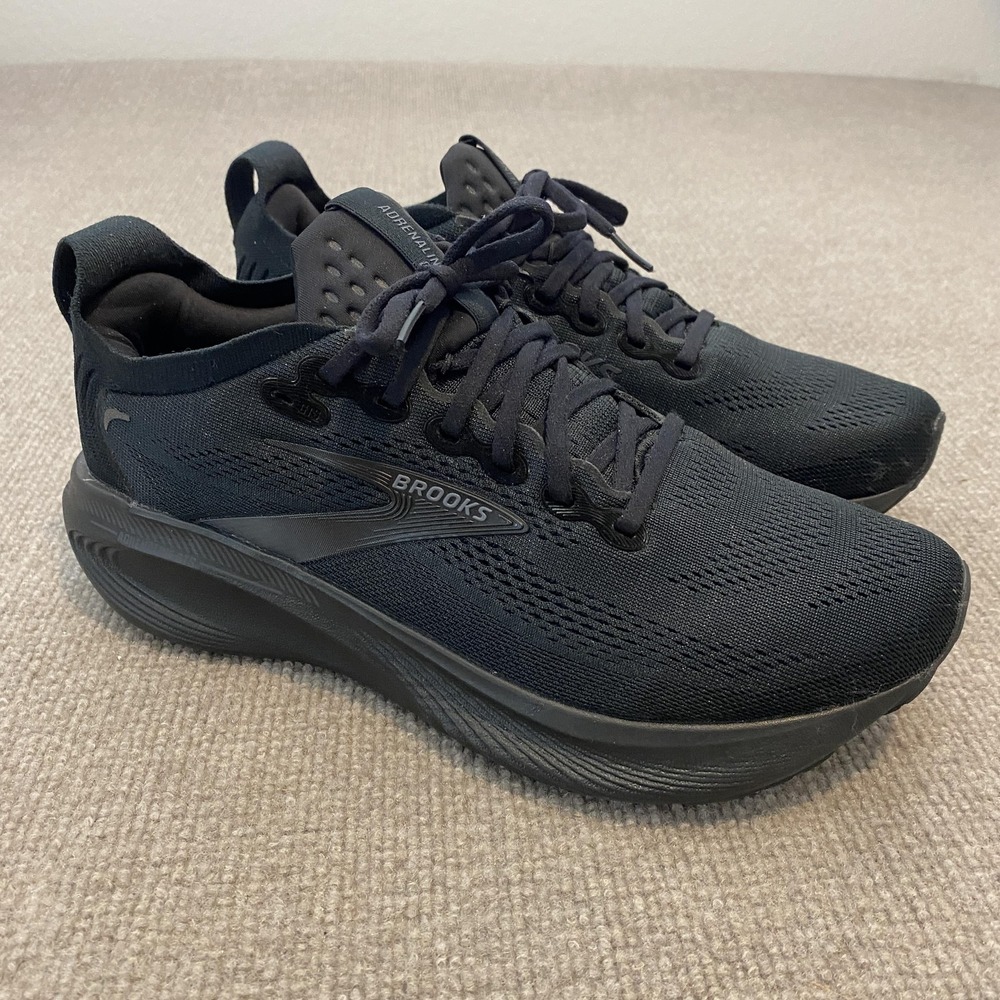 Brooks Adrenaline 25 GTS Shoes Womens 10.5 Black Running Cushioned 1204431D020